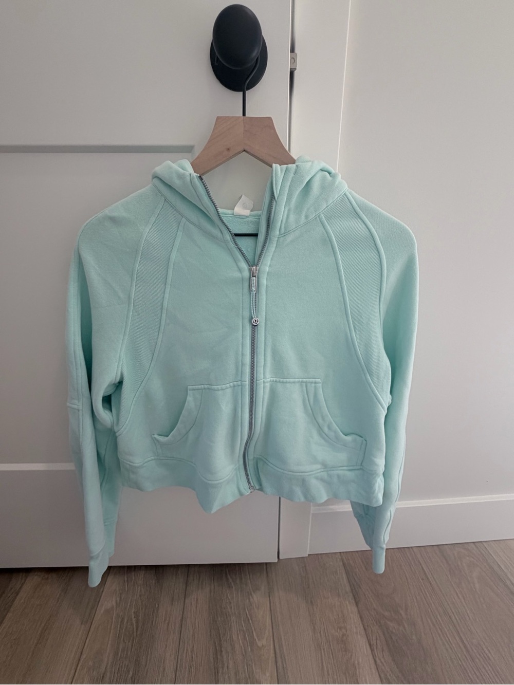 lululemon athletica Mint Scuba half Zip-Up Hoodie